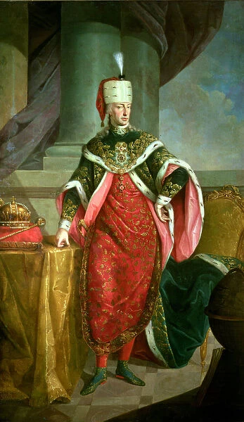 Emperor Francis I (1708-65) Holy Roman Emperor, wearing the official robes of the Order of St