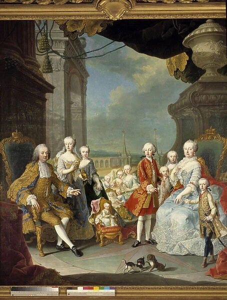 The Emperor Francois I (1708-1765) and Imperial Mary Therese (1717-1780
