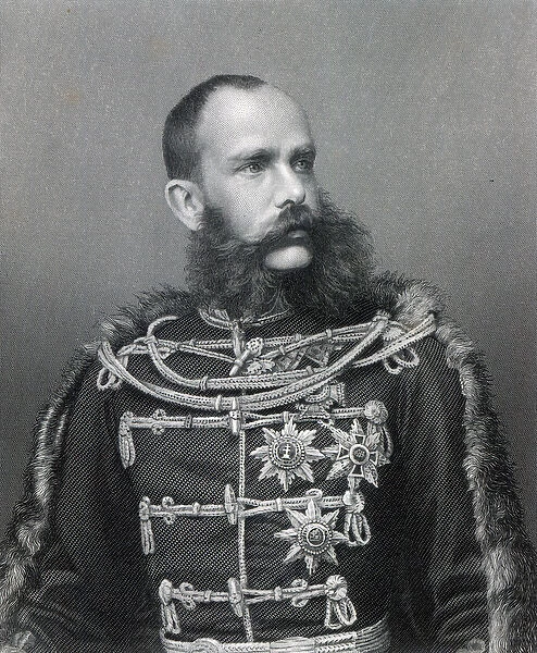 Emperor Franz Joseph I of Austria, engraved by George J. Stodard (engraving)