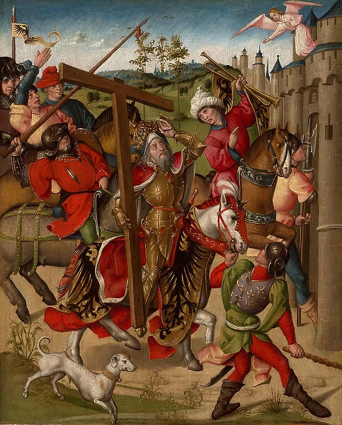 Emperor Heraclius Denied Entry into Jerusalem, 1485-95 (tempera and oil on panel)