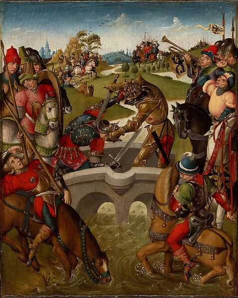 Emperor Heraclius Slays the King of Persia, 1485-95 (tempera and oil on panel)