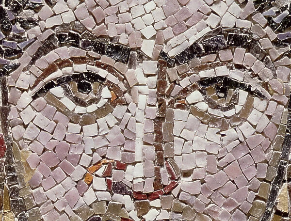 Emperor Justinian I (483-565) c. 547 AD (mosaic) (detail of 140283)