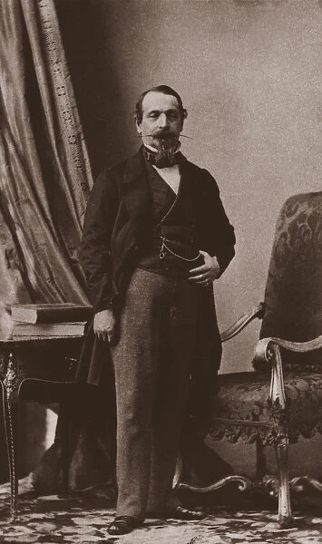 Emperor Napoleon III, c. 1860 (b  /  w photo)