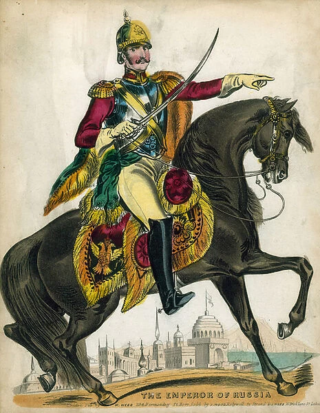 The Emperor of Russia (coloured engraving)