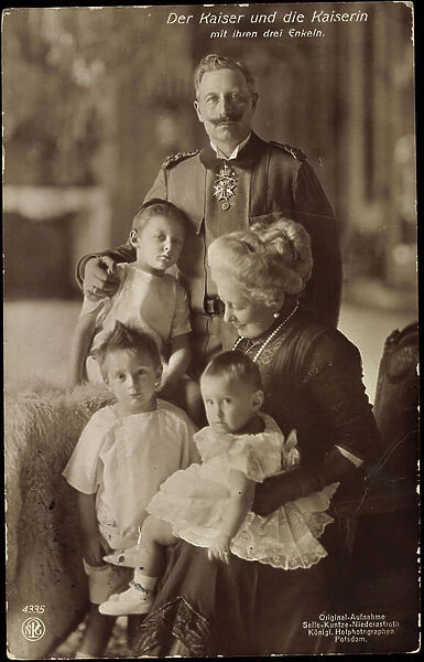 Emperor Wilhelm II, Empress Auguste Viktoria, grandson