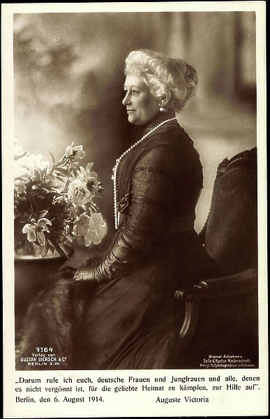 Empress Auguste Viktoria, 1914, Call to Women