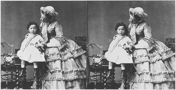 Empress Eugenie and Prince Eugene Louis Napoleon Bonaparte, c