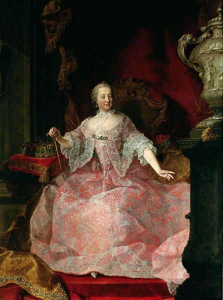 Empress Maria-Theresa (1717-80) 1744 (oil on canvas)