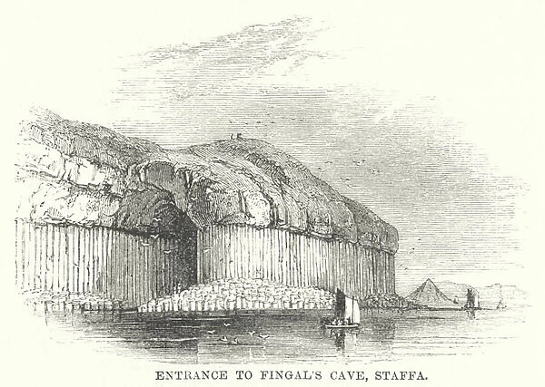 Emtrance to Fingals Cave, Staffa (engraving)