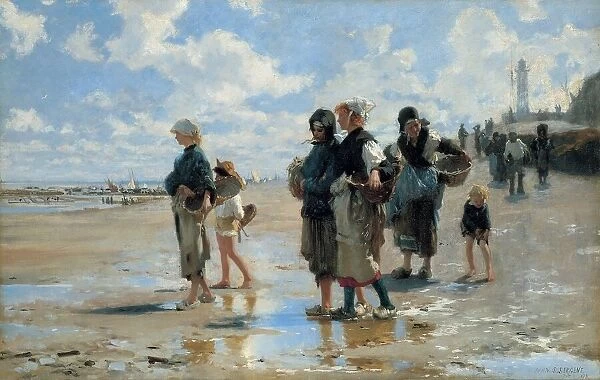 En route pour la peche, or Setting Out to Fish, 1878 (oil on canvas)