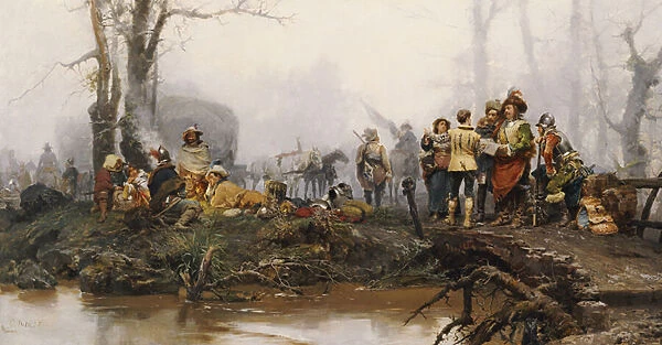 The Encampment, 1878 (oil on canvas)