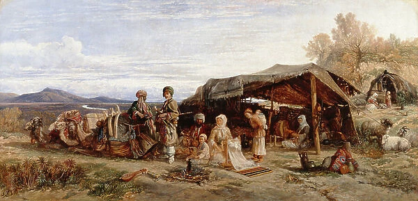 An Encampment in the Desert, c. 1844-45 (oil on canvas)