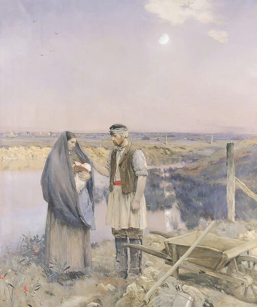 The End of the Day, 1888 (oil on canvas)