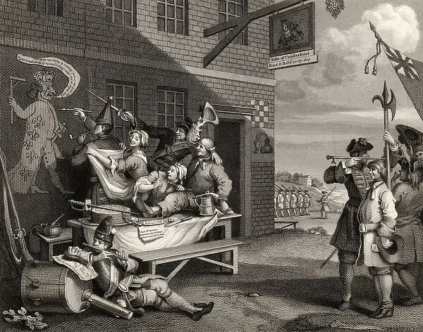 England, engraved by Thomas Phillibrown, from The Works of William Hogarth
