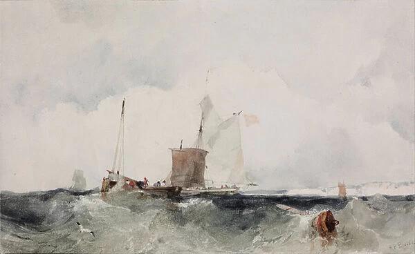 At the English Coast - Oeuvre de Richard Parkes Bonington (1802-1828