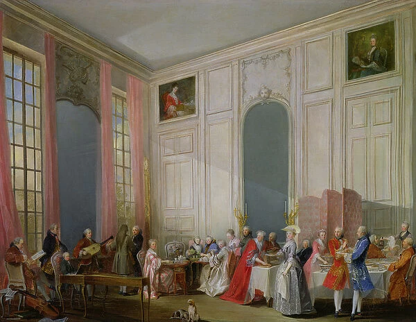 The English Tea (le The a l Anglaise) and a Society Concert at the house of the