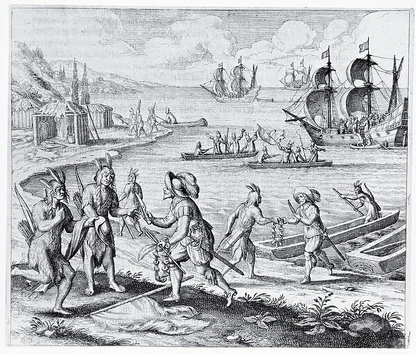 English Trading with Indians of the West Indies, from Americae, written