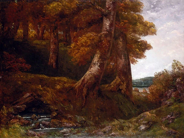 Entering the Forest, c. 1855 (oil on canvas)