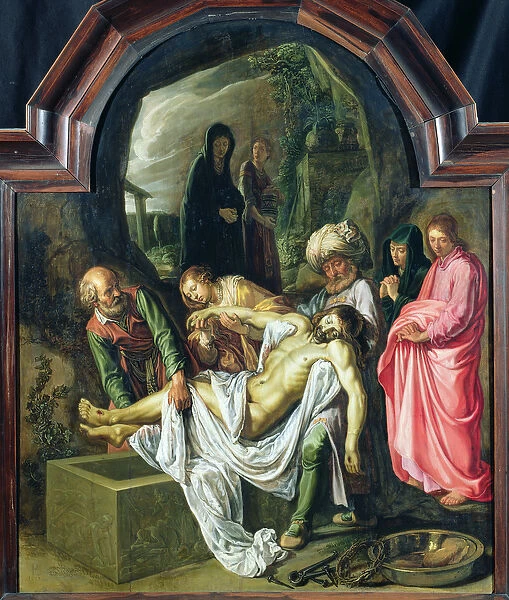 The Entombment of Christ (oil on panel)