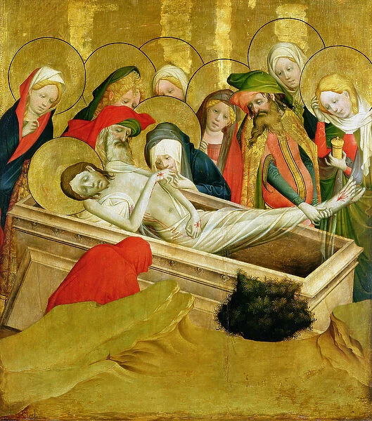 The Entombment, panel from the St. Thomas Altar from St. Johns Church, Hamburg