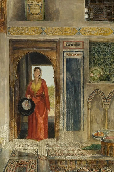 Entrance to the Harem, 1871 (oil on board) (see also 131708)
