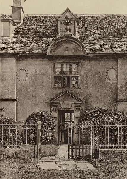 The Entrance, Medford House, Mickleton, Glos (b  /  w photo)