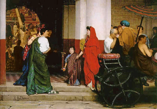 Entrance to a Roman Theatre, 1866 (oil on canvas)