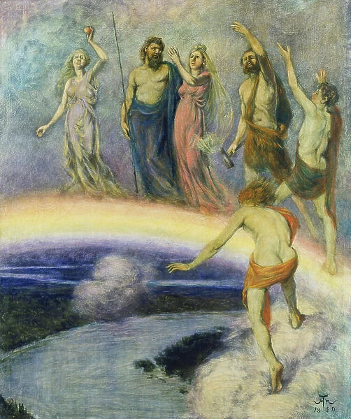 Entry of the Gods Into Valhalla, 1880 (oil on canvas)