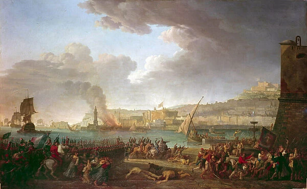 Entry into Naples of the French army commanded by the General Championet January 21