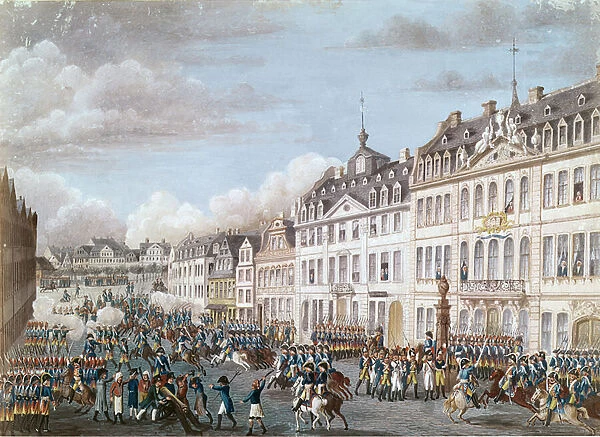 Entry of the United Troops of Prussia and the Hesse to Frankfurt