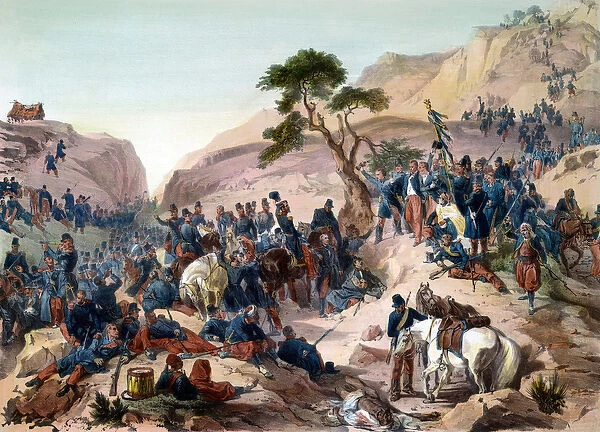 Episode of the conquete of Algeria in 1840 - Battle of the Mouzaia Pass (1840