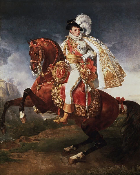 Equestrian Portrait of Jerome Bonaparte, King of Westphalia (oil on canvas, 1808)