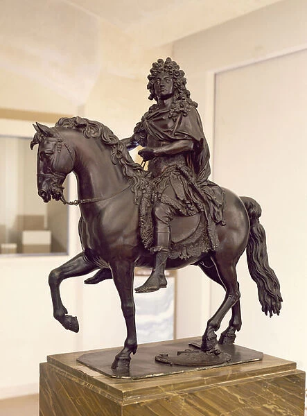 Equestrian statue of Louis XIV (1638-1715) in Roman costume, 1699 (bronze)
