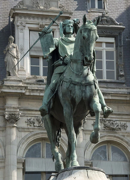 Equestrian statue of the prevot of the merchants of Paris Etienne Marcel (sculpture 1888)