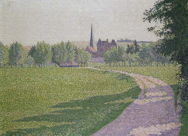 Eragny Church, 1886 (oil on canvas)