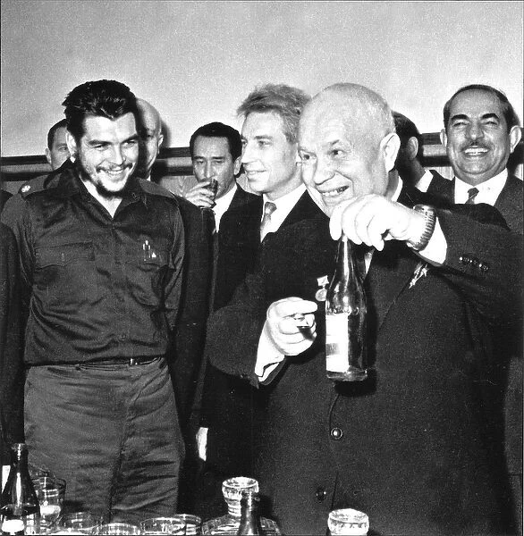 Ernesto Che Guevara (1928-1967) and Nikita Khrushchev (Khrouchtchev) (1894-1971