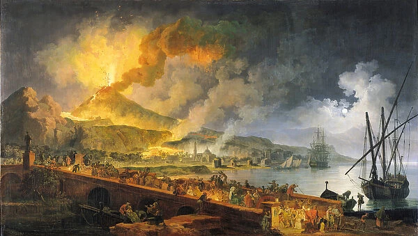Eruption of Vesuvius in 1771, 1779 (oil on canvas) (see also 49565)