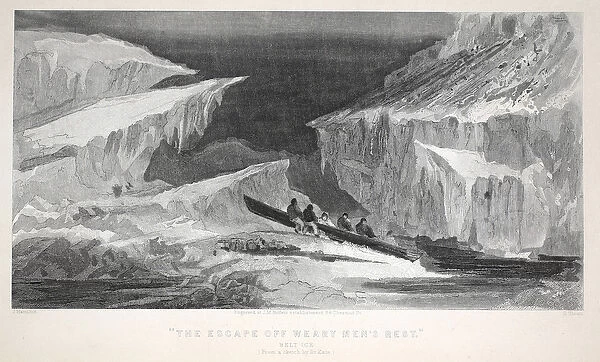 The Escape off Wearymans Rest, Belt Ice, illustration from
