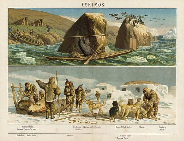 Eskimos (chromolitho)