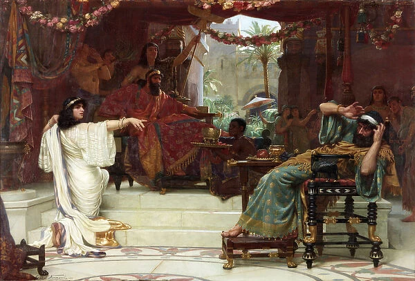 Esther Denouncing Haman to King Ahasuerus, 1888 (oil on canvas)