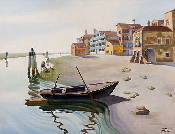 Estuary, 1931 (oil on canvas)