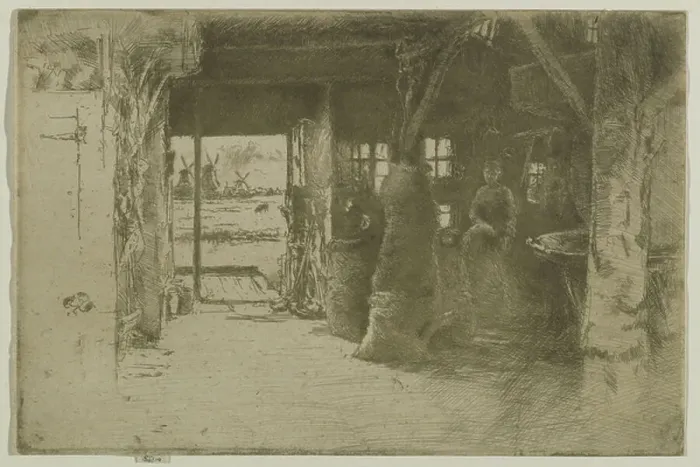 Framed Print : The Mill (etching) Framed Print : The Mill (etching)