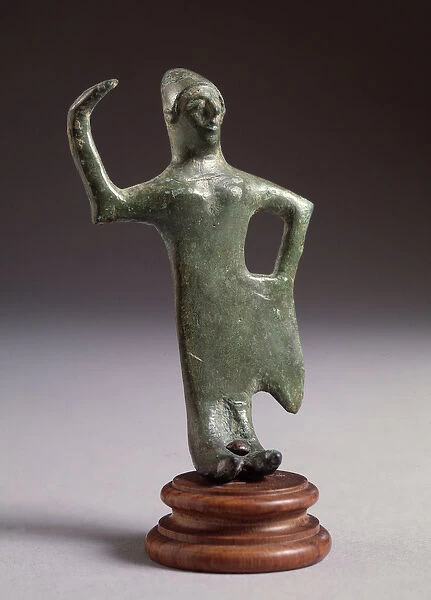 Etruscan civilization: statuette of dancer (Etruscan art, dancer