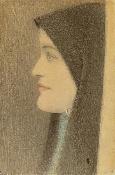 Etude de Femme, c. 1910 (coloured pencil on paper)