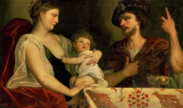 Eumenes (c. 362-316 BC) and Roxana (d. c. 310 BC) (oil on canvas)