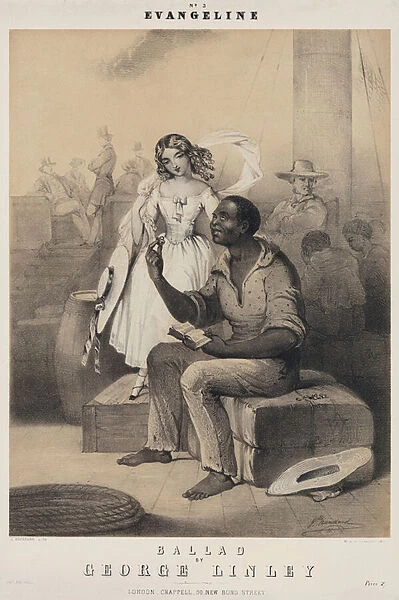 Evangeline, ballad by George Linley (litho)