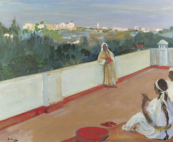 Evening on the House Top, Tangier (oil on canvas)