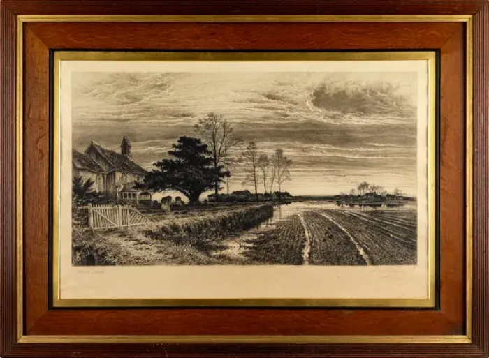 Framed Print : In the Evening there shall be Light (etching) Framed Print : In the Evening there shall be Light (etching)