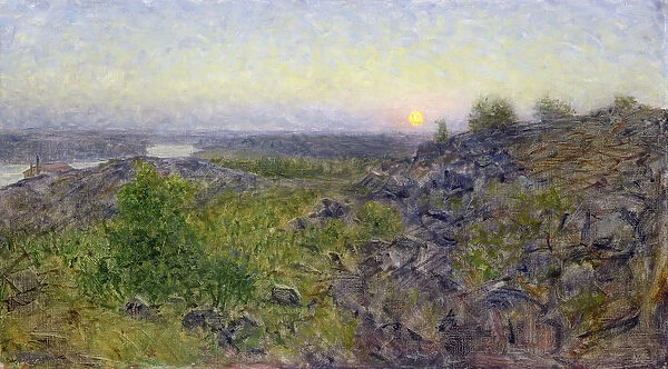 Evening at Tantobergen, 1893 (oil on canvas)