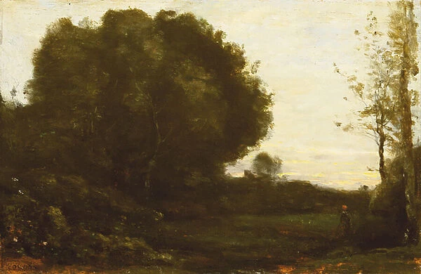 Evening in the Valley, 1852 (oil on panel)